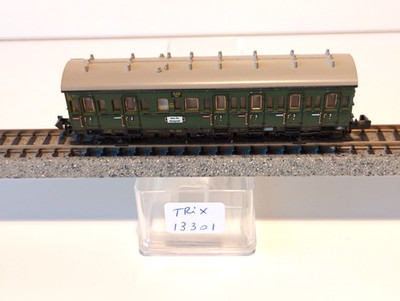 Mainz DRG MINITRIX 13301 (G577) 2 AXLE PASSENGER CAR 2nd/3rd CLASS 31 031