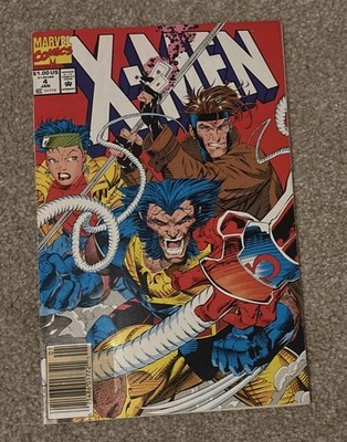 X-Men #4 Marvel Comics Jim Lee 1st App of Omega Red Newsstand Variant