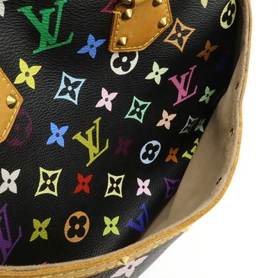 Louis Vuitton LV Monogram Multicolor Trouville Hand Bag Noir Black