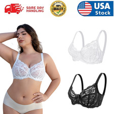 Women Push Up Bra Deep Cup Underwear Full Coverage Lingerie Nughtwear C D US