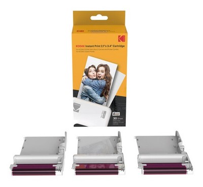 Kodak ICRG-230 - 30 (2,1'' X 3,4'') 3 Print-Kartuschen m. je 10 Fotopapieren