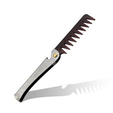 1PC Stainless Steel Handle Comb Foldable Hair Comb Portable Pocket Comb Styling