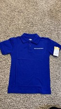 Lot of 3 Ibiley NSU University School Uniform Polo Shirts Youth Size 6/7 Blue NW