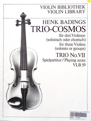 TRIO COSMOS f. drei Violinen-Trio No. VII-solistisch o. chorisch-VLB59 -Nr. 9053