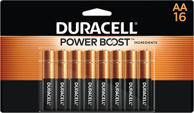Duracell Coppertop AA Batteries with Power Boost Ingredients, 16 Count
