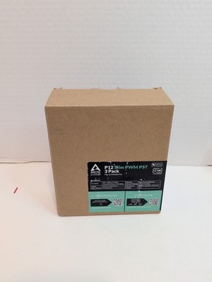 Arctic P12 Slim PWM PST 3-pack of 120mm Case Fans. Brand New Open Box