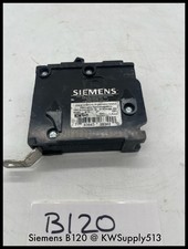 B120~Siemens B120 20A 1P 120/240V Circuit Breaker-Used