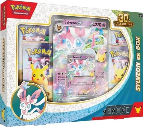 Pokemon TCG: 30th Celebration Sylveon ex Factory Sealed Box PRESALE 9/16