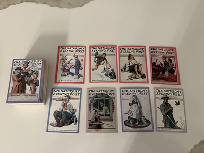 #ad NORMAN ROCKWELL SERIES 2 THE SATURDAY EVENING POST 1995 Complete Card Set 90 $5.00