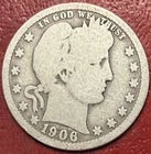 1906 Barber Quarter. Free Shipping
