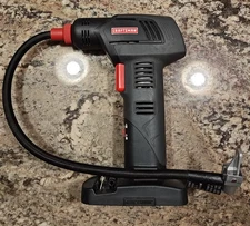 Craftsman C3 19.2V Handheld Portable Air Inflator Tool Tested, With attachments 
