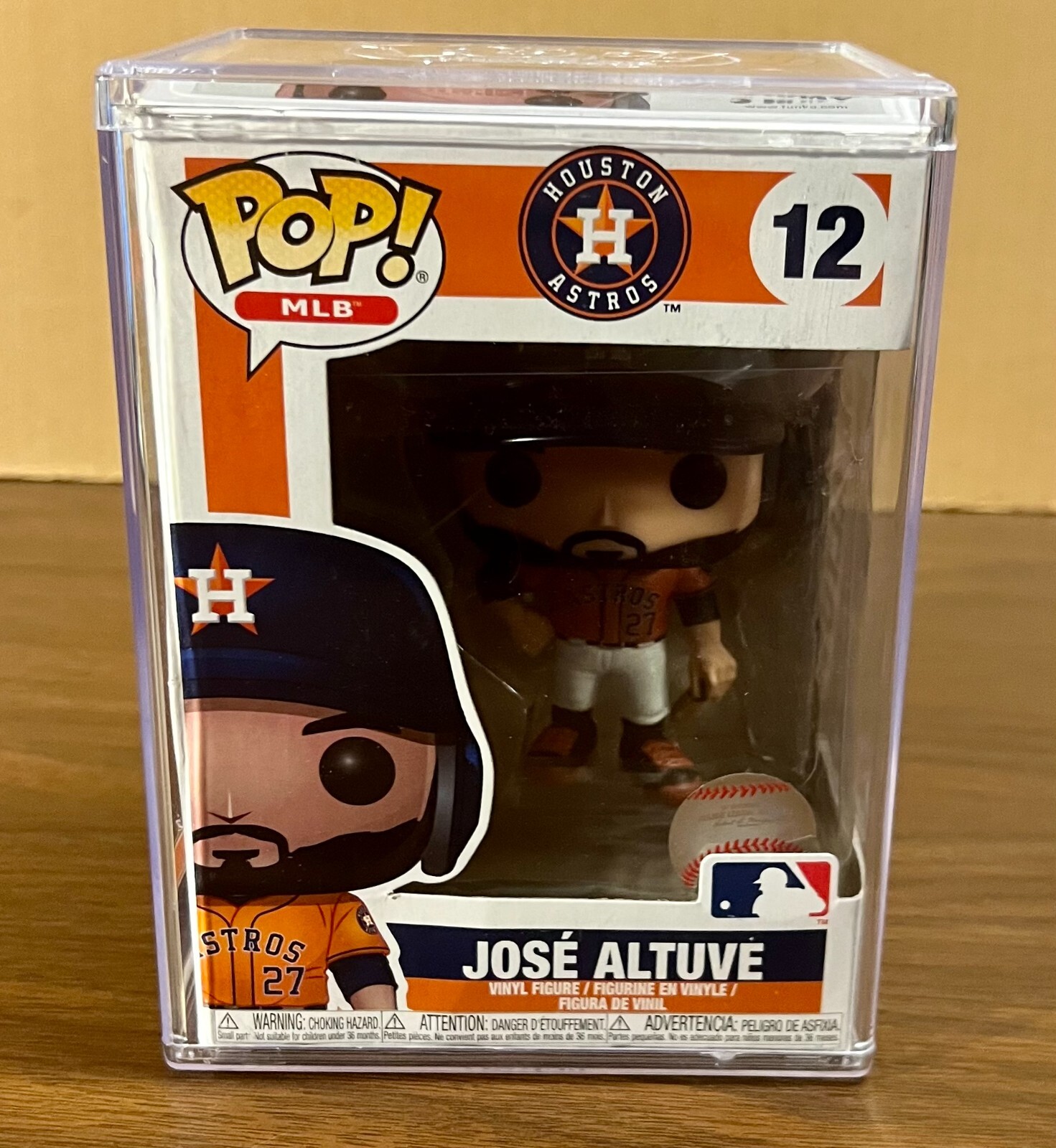 Jose Altuve Funko Pop #12 - Vaulted - Rare Orange Jersey Houston Astros W/ Box