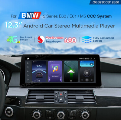 12.3 Zoll Autoradio Touchscreen Car Play 4G für BMW 5er E60 E61 M5 2005-2008 CCC