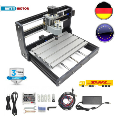 「DE」Small DIY CNC 3018-PRO GRBL Engraving Laser Machine Wood Cut PCB PVC Milling