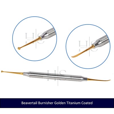 Beavertail Burnisher Golden Tip Dental Tooth Cavity Composite Filling ...