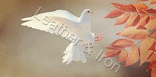 New Dove Bird Design Vinyl Checkbook Cover Birds Doves