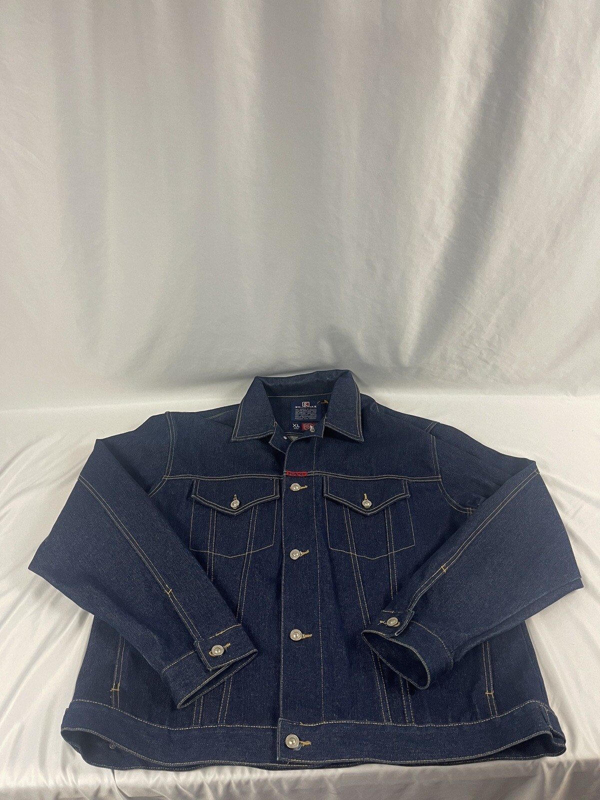 VTG 90s Karl Kani Jeans Denim Jacket Hip Hop 2PAC BIGGIE Designer