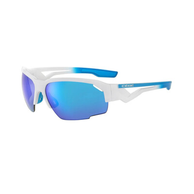 Cebe Hilldrop CBS013 Sport Sonnenbrille Weiß  Blau verspiegelt 73-17-133  145 mm