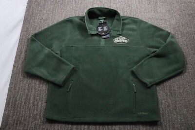 L.L.Bean Jacket Men's Large Green Polartec Fleece Classic 200 NWT Outdoor