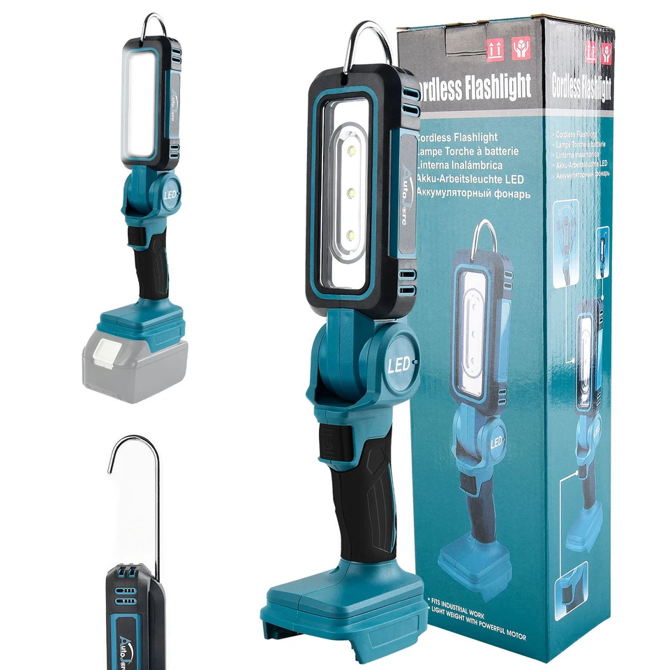 30W Für Makita Li-ion Akku LED Arbeitsleuchte 18V Strahler Licht Taschenlampe - Bild 2 von 4