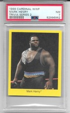 1999 Cardinal Game WWF Mark Henry PSA 7 TRUE RC LOW Pop WWE Trivia Series 2