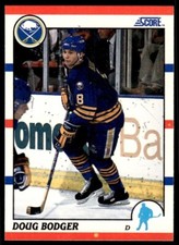 1990 SCORE NHL HOCKEY Trading Card #211 --- Doug Bodger, Buffalo Sabres