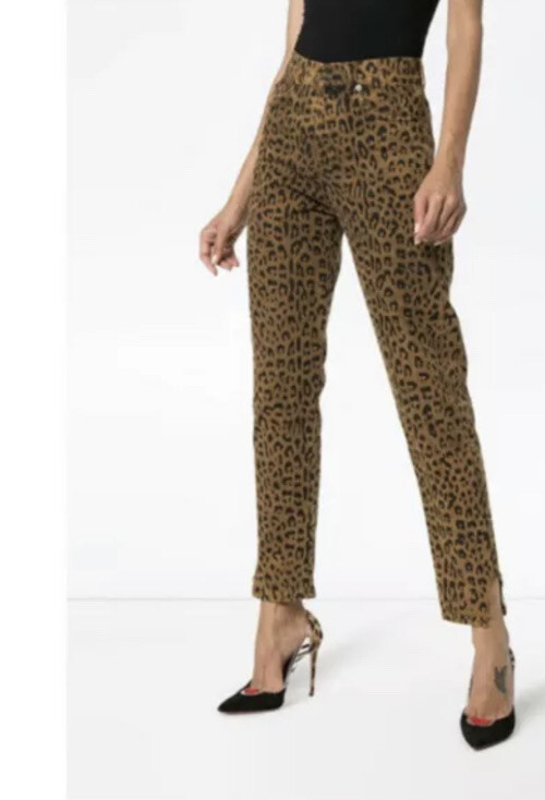 Jeans Saint Laurent stampa leopardata $715 taglia 27