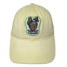 Make That A Double Cocktail Slideback Hat Yellow One Size American Eagle