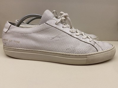 Common Projects 1886 Achilles Low Perforated White Leather  display picture 3