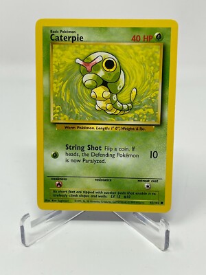 Pokemon Base Set Caterpie 45/102 Non-Holo VLP | eBay