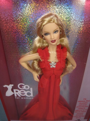 Barbie 2007 Go Red for Women American Heart Association Pink Label K7957 - Picture 2 of 14