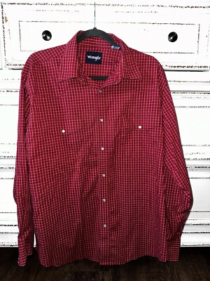 Wrangler XL Men s Long Sleeve Pearl Snap