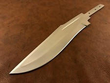 Handmade Carbon Steel Bowie Blank Blade-Knife-Hidden Tang-Blood Groove-SC7