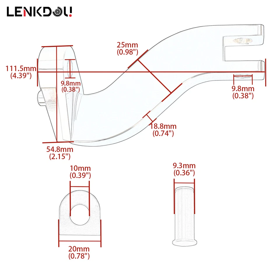 Kit de palanca de cambios de estribo para Harley Touring Road Glide Foto 3 de 4
