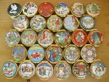 Halcyon Days Christmas Boxes - Sold Individually -   1 3/4"(4.25cms)