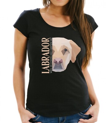 Damen T-Shirt Polygon LABRADOR by Siviwonder Women Hund Hundemotiv Labby Labbie