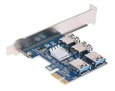 BGNing 1 to 4 PCI Express 16X Slots Riser Card PCI-E 1X to External 4 PCI-E Slot