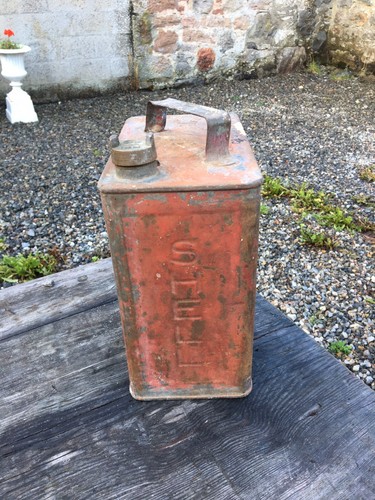 Vintage Shell Motor Spirit Petrol Can - Picture 4 of 8
