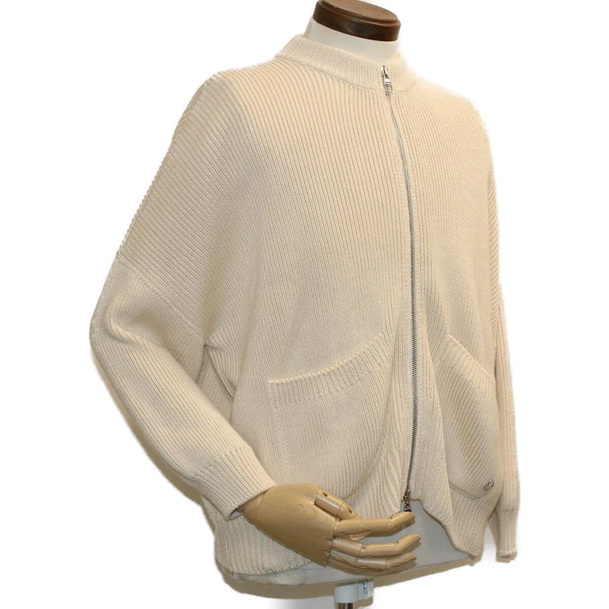 LOUIS VUITTON（LV） LOUIS VUITTON Giacca Maglione Lavorata a Maglia Cotone XS Beige RM181 GDJ HEN61W Autentica ak213