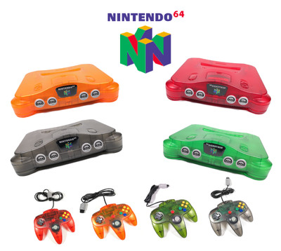 N64 Konsole - Nintendo 64 in vielen Farben + Controller NEU - Top Zustand
