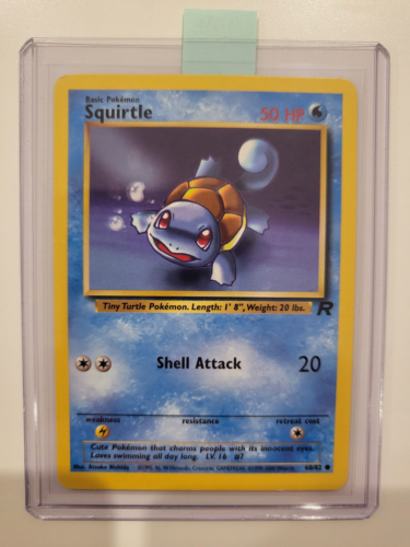 Squirtle 68/82 Team Rocket Set Pokemon Card NM - Picture 1 of 2