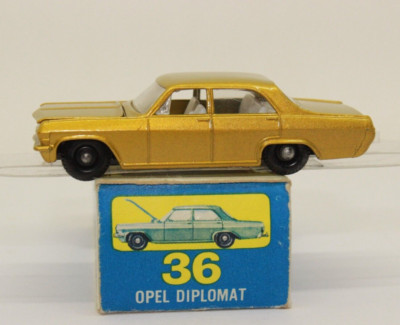 my992, Alter Matchbox Lesney 36 C Opel Diplomat 66er BOX OVP TOP