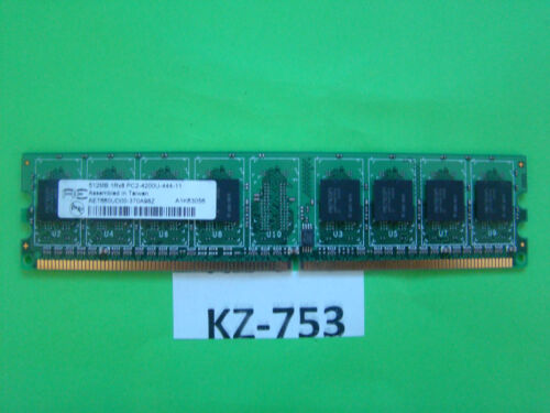 512MB AENEON DDR2 DDR II DIMM RAM PC2-4200U AET660UD00-370A98Z #Kz-753 - Imagen 1 de 2