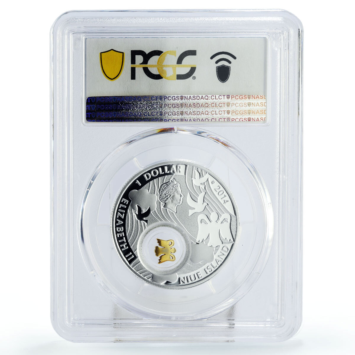 ニウエ　2014年　$1　@4-37 2014 Niue Island 1 oz .999 Fine Silver Coinbar