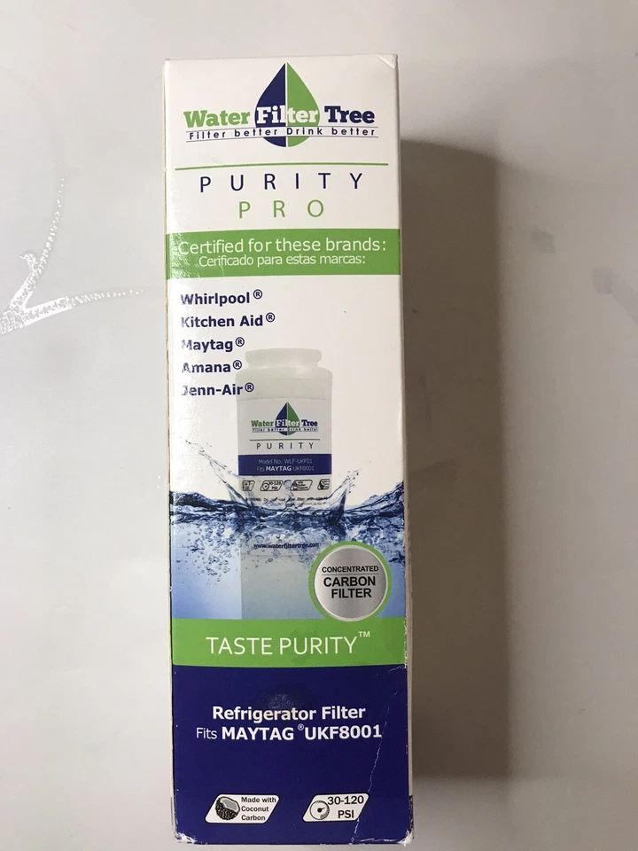 Filtro de agua Tree Purity Pro - Se adapta a Maytag UKF8001 filtro de refrigerador WLF-UKF01 Foto 2 de 3