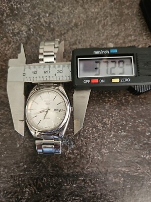 Seiko 5 Automatic 7S26-0430 Silver Dial Day Date Watch. See