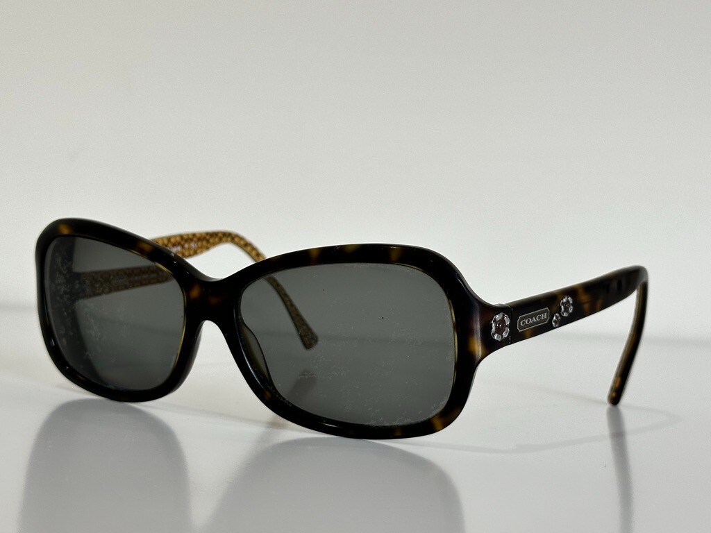 Coach HC 8016 L008 Clara 5033/13 Dark Tortoise Sunglasses 57  display picture 1