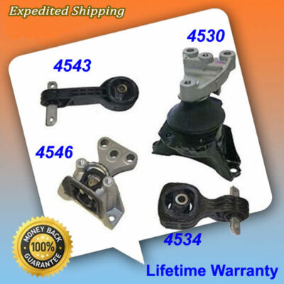 MotorKing For 06-2011 Honda Civic 1.8L Engine Motor & Trans Mount 4PCS For Auto
