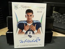 National Treasures Rookie Signatures Autograph Titans Marcus Mariota 13/15  2015