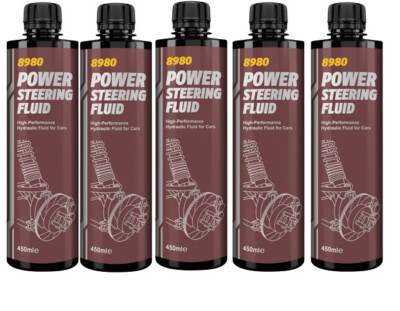 5x450 ml MANNOL Hydrauliköl Power Steering Fluid Servo Lenkung Bremse Oil 236.3